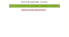 Desktop Screenshot of maplegrovelions.org