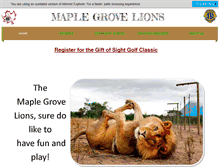 Tablet Screenshot of maplegrovelions.org